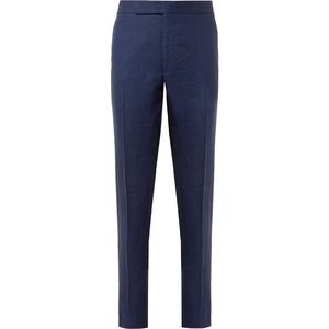 Ralph Lauren Purple Label Blue Cotton Dress Trouser